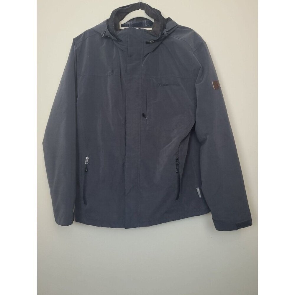 Rugged Elements Mens Gray Full Zip Jacket Coat - Size M